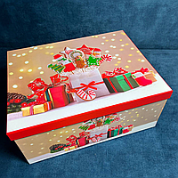 Набор прямоугольных коробок 10 шт Подарки