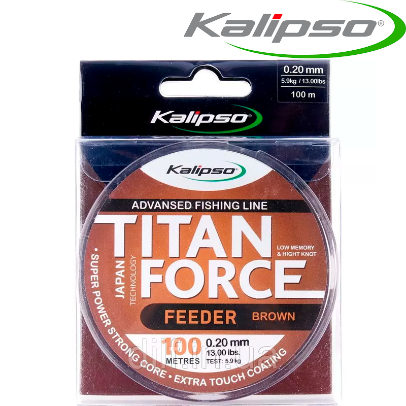 Волосінь Kalipso Titan Force Feeder BR 100m 0.50mm