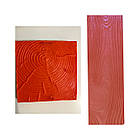 Набір силіконова матриця Тип А та плитка  для відбитку  на фасаді (ефект дерева).