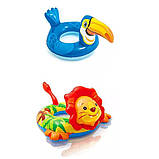 Дитячий надувний круг Тукан 89х56 см Надувні круги, платформи для моря пляжу, для дітей, тварини, фото 3