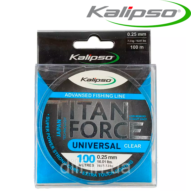 Волосінь Kalipso Titan Force Universal CL 100m 0.30mm
