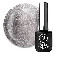 Гель-лак Saga Professional Glow Cat 09 сірий. 9 мл