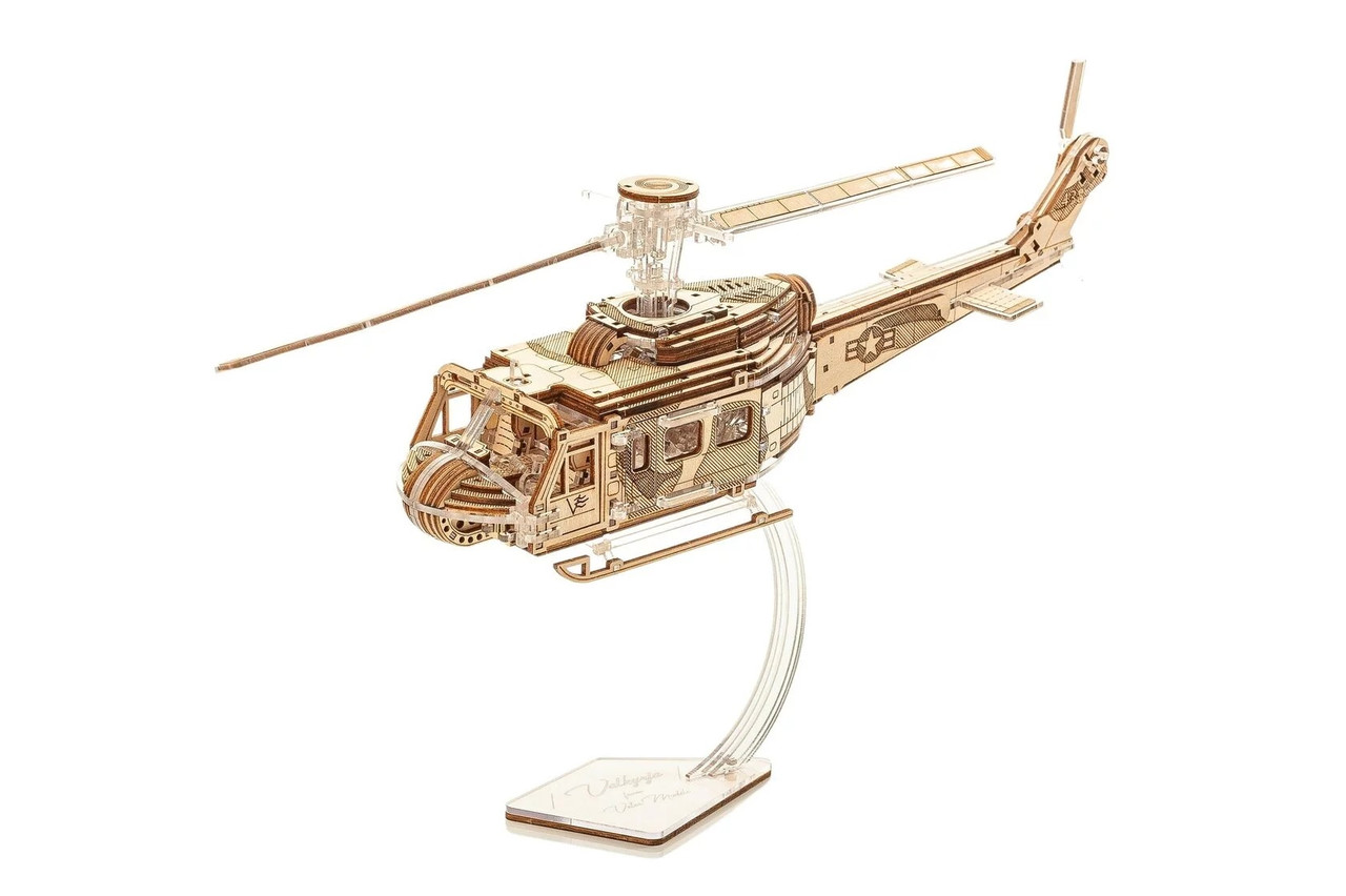 Механічний конструктор Veter Models Valkyrja 3D головоломка Валькірія Вертоліт часів В'єтнамської війни 421