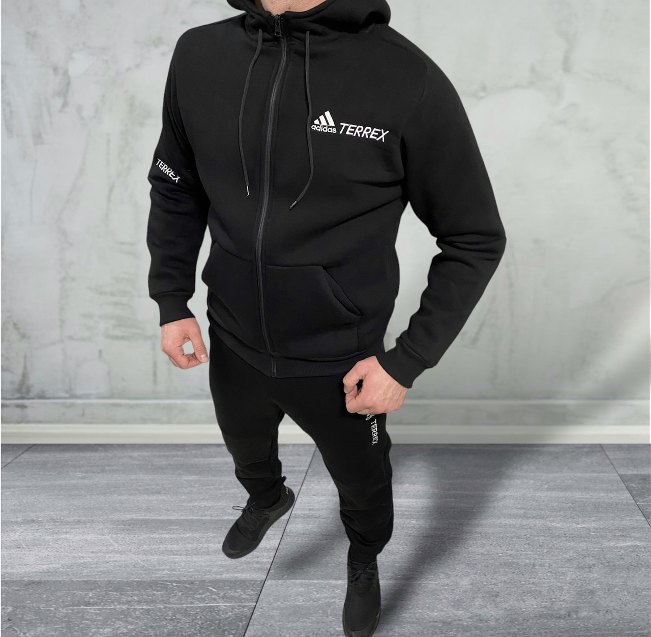 Теплий спортивний чоловічий костюм Adidas