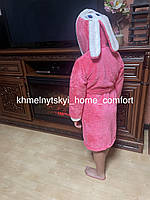 Дитячий махровий халат, для дівчинка "зайчик»