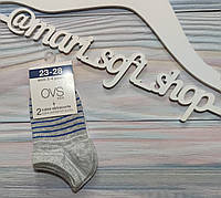 Детские серо-белые носки для мальчика OVS р. 23-28