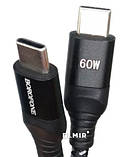 Type-c to type-c кабель Borofone BX56 60 W 1m, Кабель тайпсі тайпсі для швидкого заряджання, дріт тайпси type c, фото 7