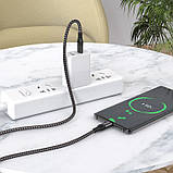 Type-c to type-c кабель Borofone BX56 60 W 1m, Кабель тайпсі тайпсі для швидкого заряджання, дріт тайпси type c, фото 9