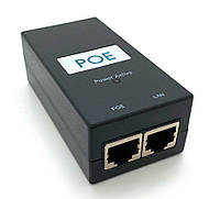 POE инжектор 12V 2A (24Вт) Voltronic с портами Ethernet 10/100Мbit/s + кабель питания