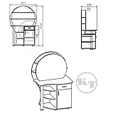 "Трюмо - 3" - Стиль та Зручність у Спальні. Це оригінальне дизайнерське рішення для вашої спальні, фото 4