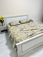 Двуспальный комплект постельного белья из полиэстера "Веточки" (Простынь - 180х220см)