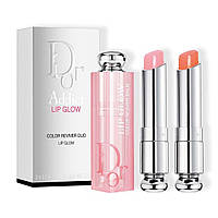 Бальзамы для губ с глянцевым финишем Dior Addict Duo Lip Color Reviver Balm 001 Pink 004 Coral 2 x 3.2 г