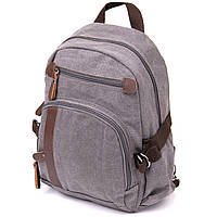 Рюкзак текстильный Vintage 20601 Серый 25х33х10 см