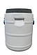 Пластикова бочка 30 л харчова біла бідон широка горловина для солінь, меду, молока, фото 3