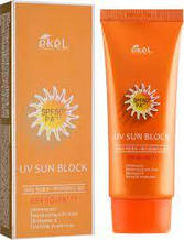 Сонцезахисний крем Ekel UV Sun Block SPF 50/PA+++, 70 мл