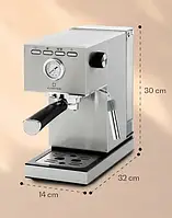 Кофеварка для приготовления эспрессо, латте и капучино / Кавоварка Klarstein Pausa 20 бар