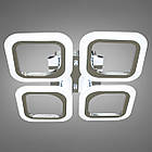 Світлодіодна люстра 55 Вт з пультом д/к та димером колір каркасу хром D-AS9171/4HR, фото 2