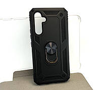 Чехол на Samsung A54, A546 накладка бампер Hard Defence противоударный силикон пластик черный