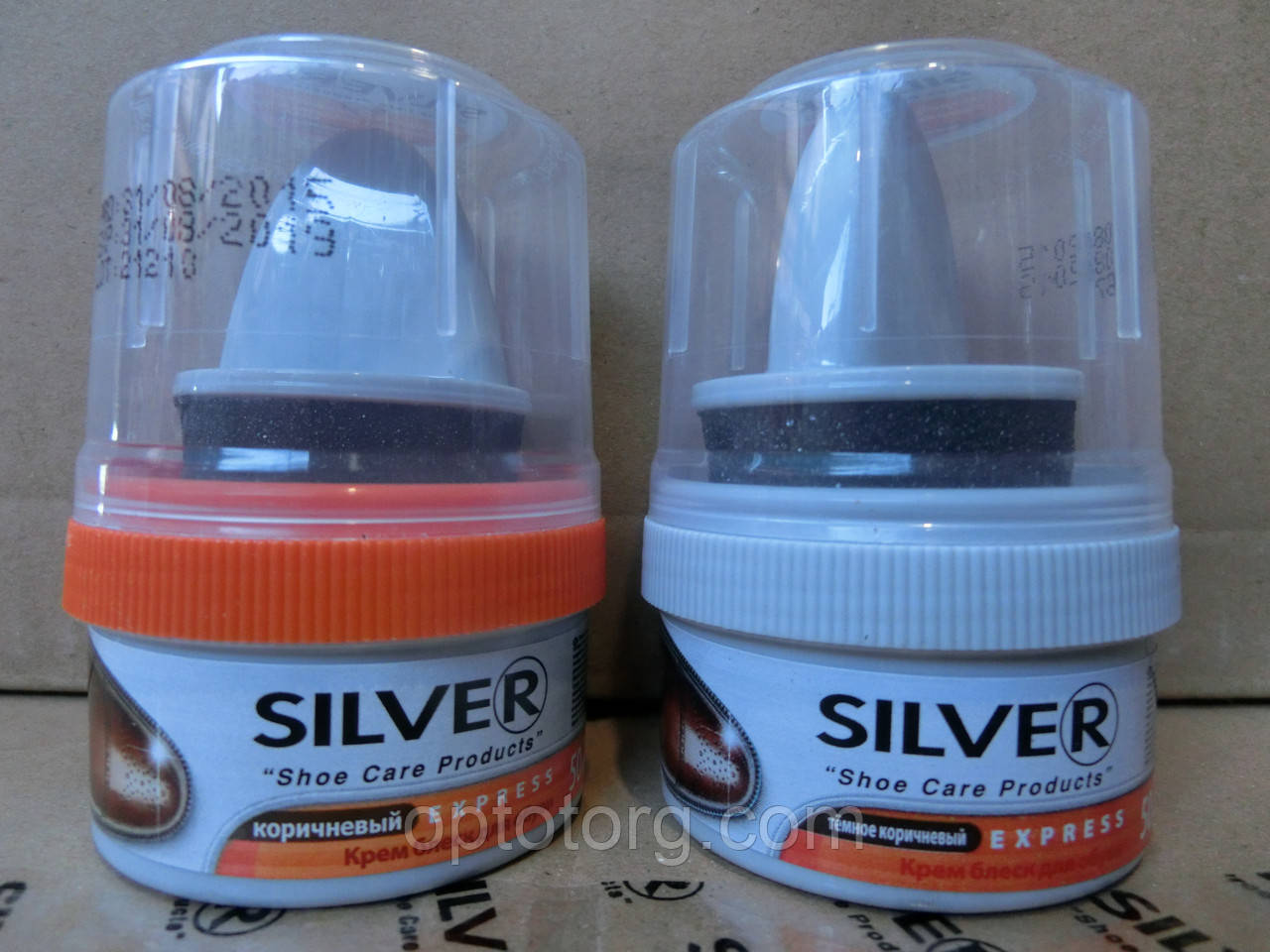 Сільвер Silver крем для взуття коричневий