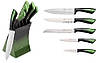Набір кухонних ножів із підставкою 6 предметів Edenberg  Набір ножів із неіржавкої сталі на підставці, фото 6