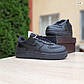 Жіночі зимові кросівки Nike Air Force 1 Shadow (чорні) модні повсякденні форси 3645 Найк, фото 9