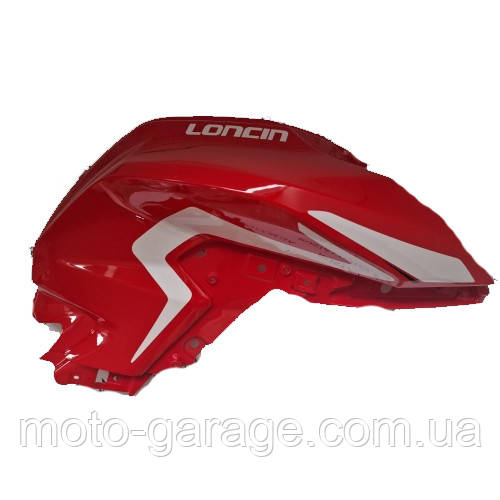 Пластик бака Loncin LX250-15, CR4, Правий, Червоний,340030075-0008,