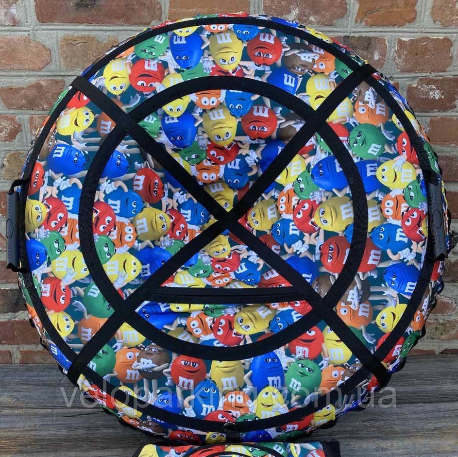 Тюбінг (ваташка) 120 см діаметр, з камерою та ручками, надувні санки new Україна 2024