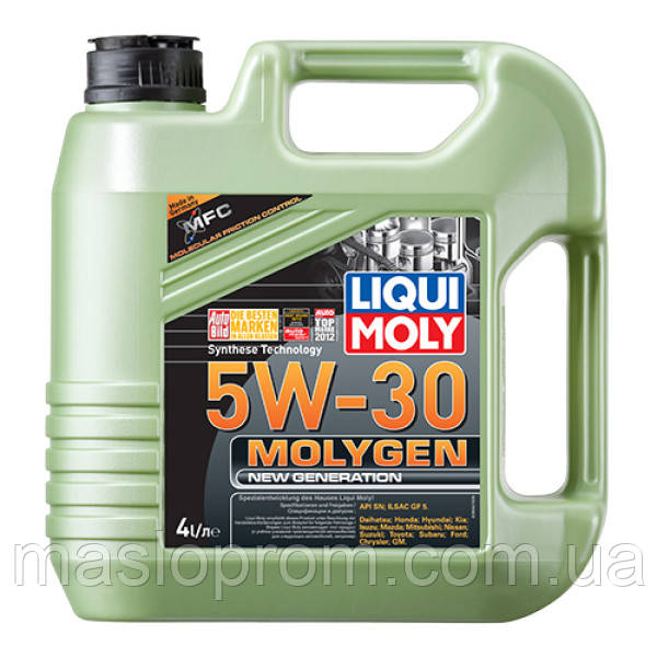 (Подарунок повітряний фільтр) Синтетична моторна олива - Molygen New Generation 5W-30 4л.
