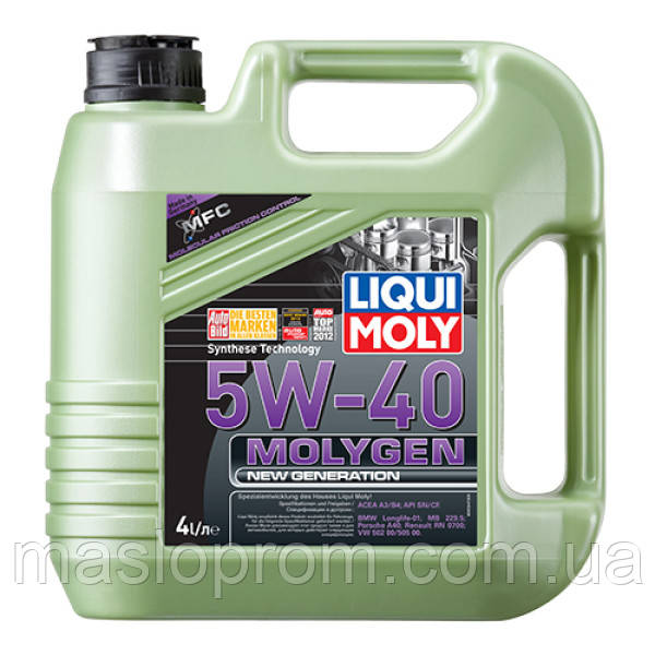(Подарунок повітряний фільтр) Синтетична моторна олива - Molygen New Generation 5W-40 4л.
