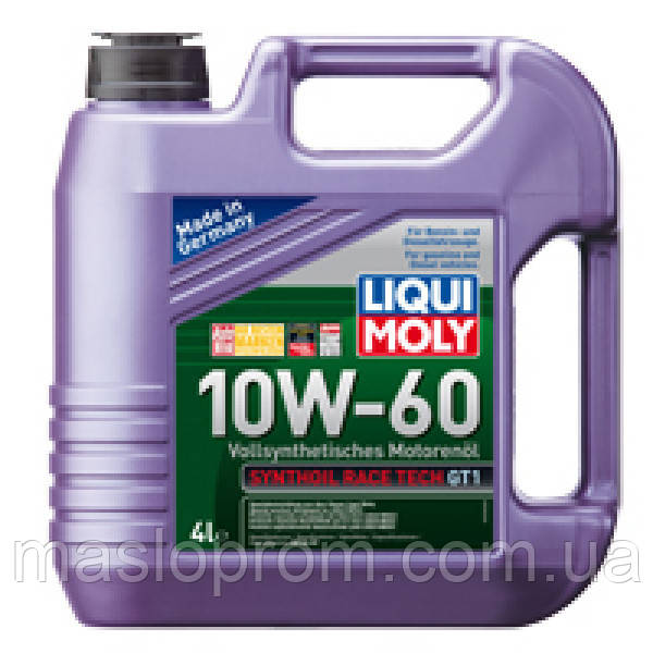 (Подарунок повітряний фільтр) Синтетична моторна олива - Synthoil Race Tech GT1 10W-60 4л.