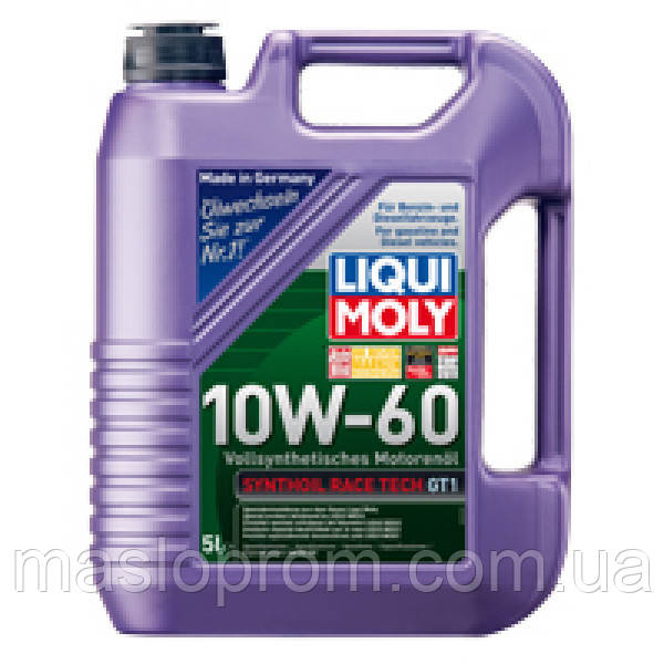 (Подарунок повітряний фільтр) Синтетична моторна олива - Synthoil Race Tech GT1 10W-60 5л.