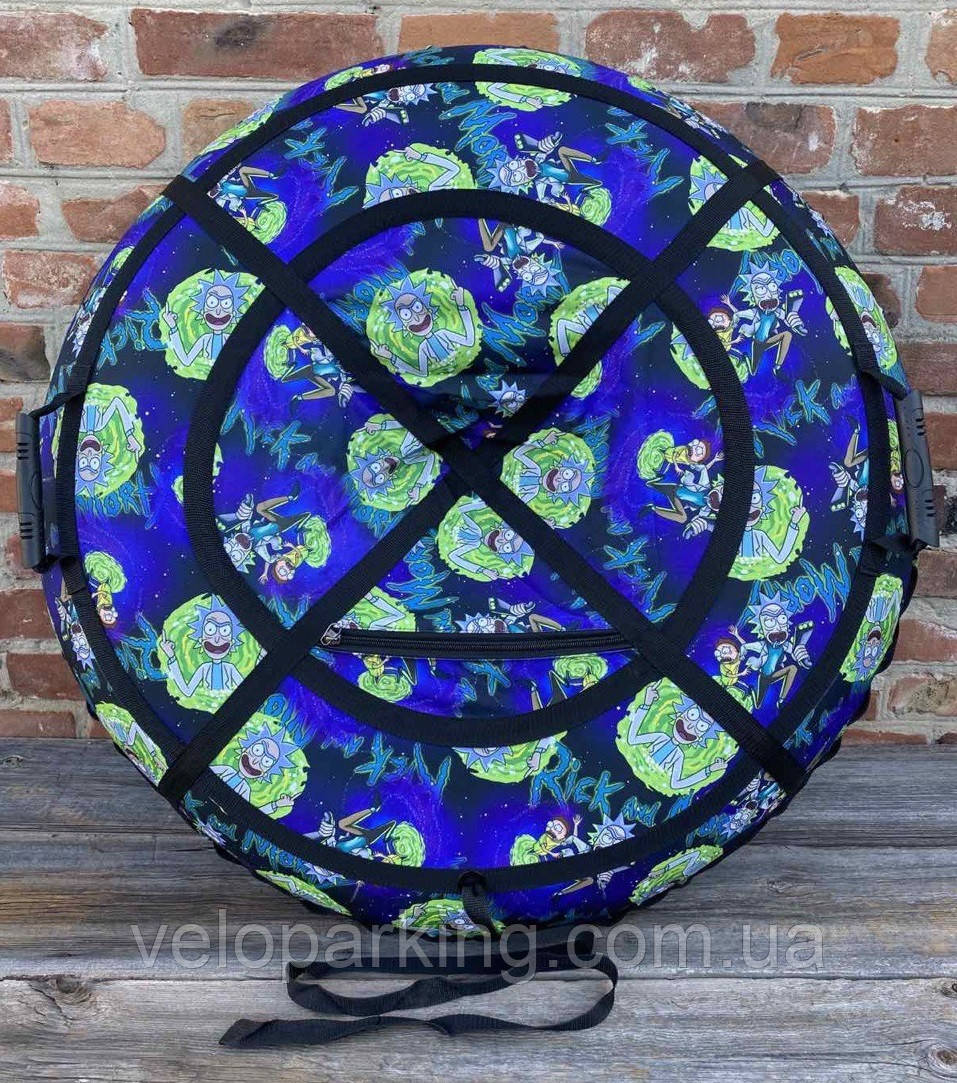 Тюбінг (ваташка) 120 см діаметр, з камерою та ручками, надувні санки new Україна, фото 1