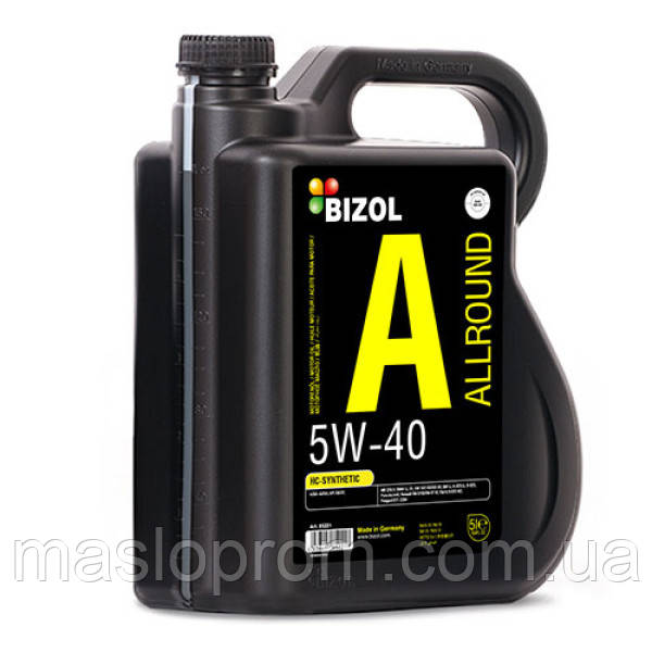 Синтетична моторна олива — BIZOL Allround 5W-40 5 л