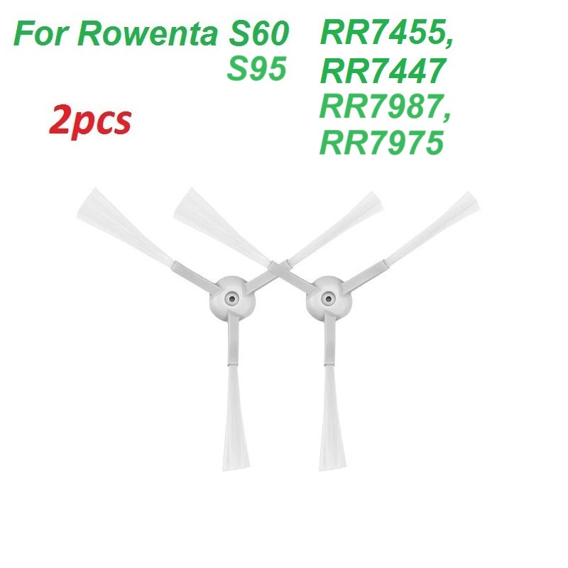Бічна щітка для робота-пилососа ROWENTA Tefal Explorer Serie 60, 95 (RR7455, RR7447, RR7987WH, RR7975WH) 2 штуки
