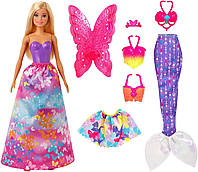 Barbie Барбі казкове перевтілення Дрімтопія русалка фея GJK40 Dreamtopia Doll Fashions Dress Up