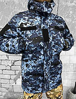 Бушлат уставной ВМСУ морской пиксель, Куртка тактическая морской пиксель, Зимняя тактическая куртка, M