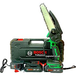 Акумуляторна мініпила Bosch UniversalChain 18 (24V, 5 Аh, шина 15 см). АКБ- Гілкоріз Бош