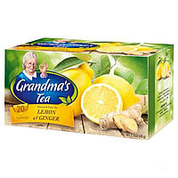 Чай Grandma's tea лимон и имбирь в пакетиках