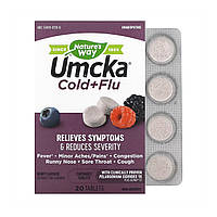 Комплекс против простуды Nature's Way Umcka Cold & Flu Berry 20 chew tabs