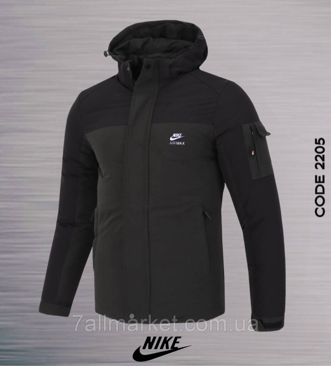 Куртка чоловіча зимова з капюшоном NIKE розміри 44-52 (2кв) "REMAIN" купити недорого від прямого постачальника