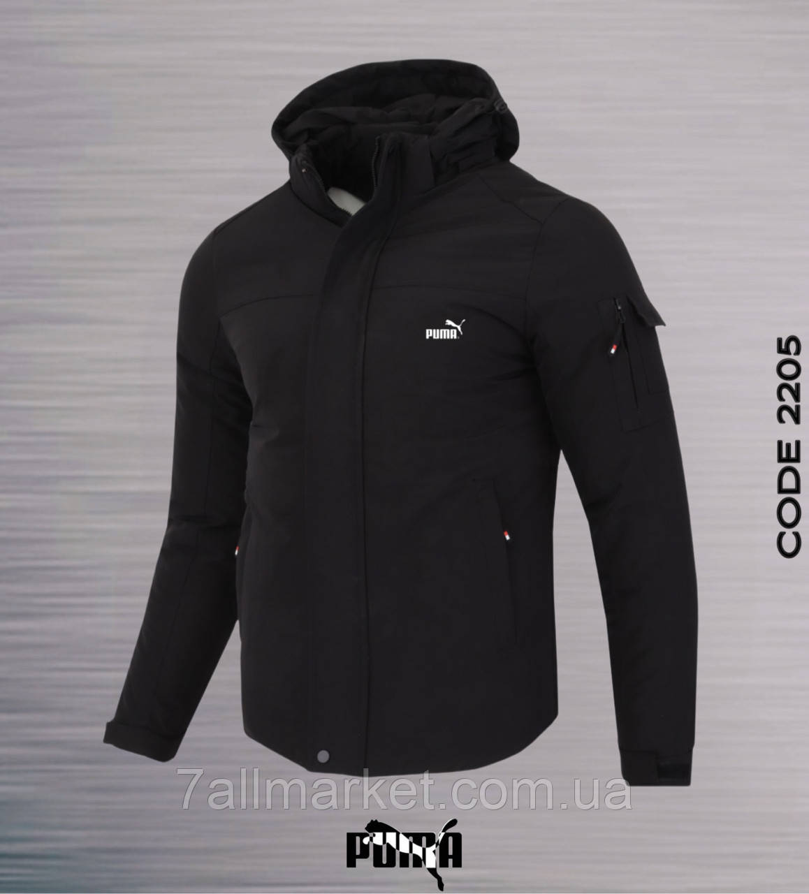 Куртка чоловіча зимова з капюшоном PUMA розміри 44-52 (3цв) "REMAIN" купити недорого від прямого постачальника