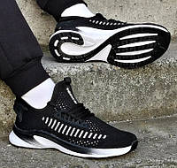 Кроссовки мужские Adidas черные текстильные, кроссы Адидас BOOST (размеры в описании)