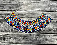 Традиционная украинская силянка из бисера HatynkaUA Necklace ожерелье под шею ручной работы (SUN999_43)