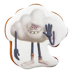 Пряник з принтом Крафт Печиво Тролі 3 Mr. Cloud Guy - містер Хмаринка 45г