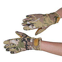 Тактические перчатки зимние, армейские водонепроницаемые перчатки Soft shell (Мультикам). 1612-М, M