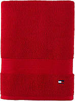 Полотенце TOMMY HILFIGER банное Modern American Solid Cotton Bath Towel красный