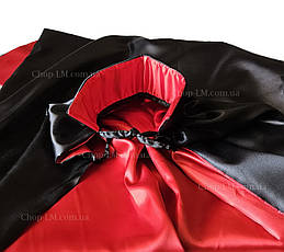 Плащ Дракула дорослий (150 см) атласний, двосторонній, фото 3
