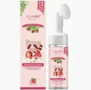 Пінка-мус для вмивання з екстрактом полуниці Sersanlove Strawberry Moisturizing Amino Acid Cleanser