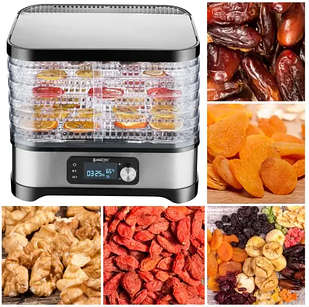 Сушарка для грибів, овочів, фруктів Maltec PerfectDry 450W (5 лотків, 12 л)