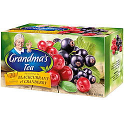 Чай Grandma's tea чорна смородина та журавлина в пакетиках